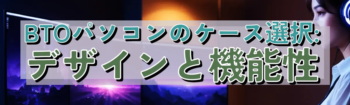 BTOパソコンのケース選択: デザインと機能性