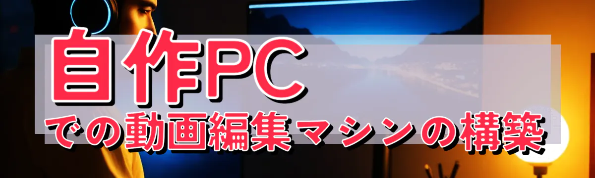 自作PCでの動画編集マシンの構築