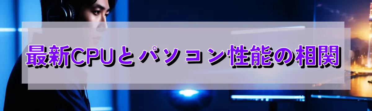 最新CPUとパソコン性能の相関