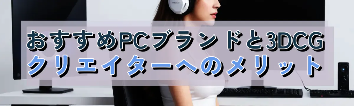 おすすめPCブランドと3DCGクリエイターへのメリット