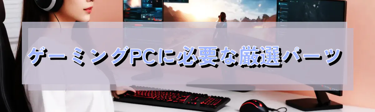 ゲーミングPCに必要な厳選パーツ