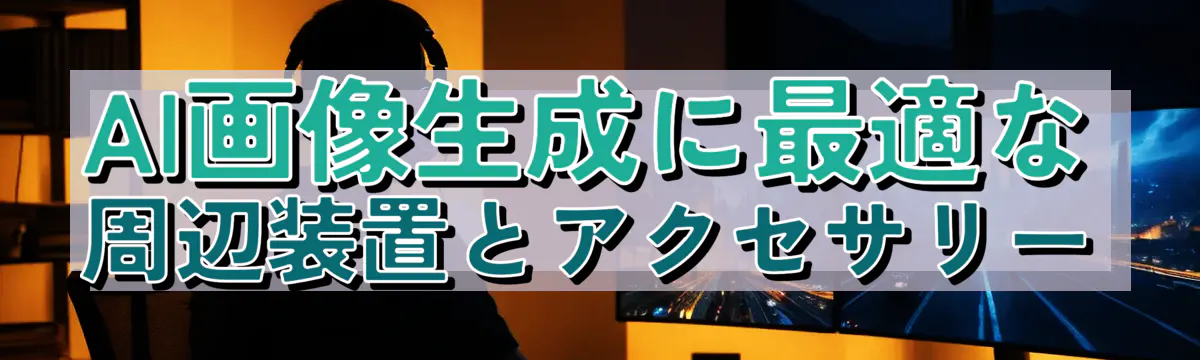 AI画像生成に最適な周辺装置とアクセサリー