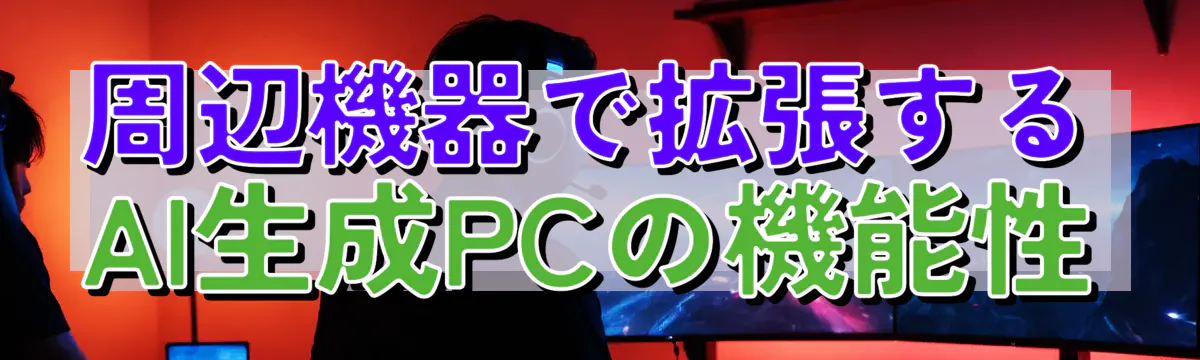 周辺機器で拡張するAI生成PCの機能性