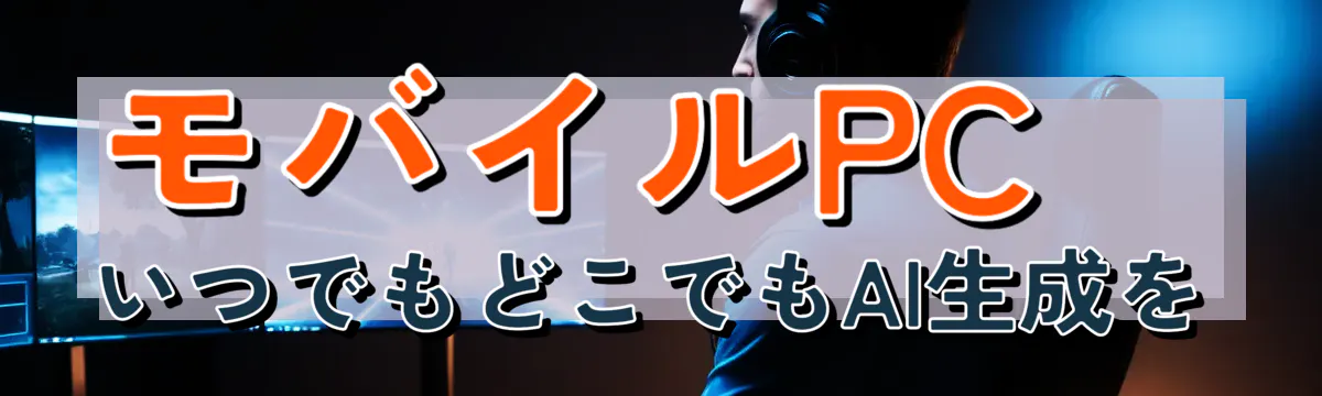 モバイルPC いつでもどこでもAI生成を