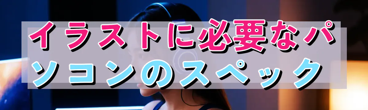 イラストに必要なパソコンのスペック