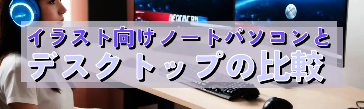 イラスト向けノートパソコンとデスクトップの比較