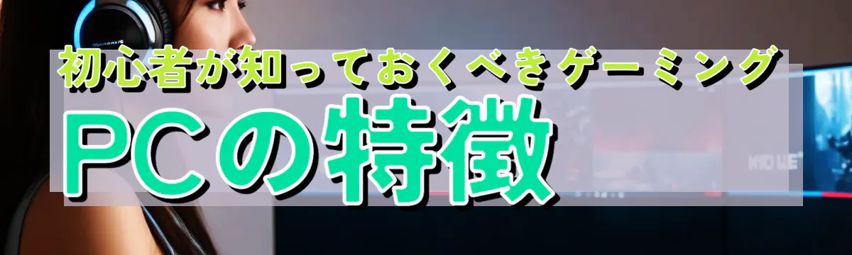初心者が知っておくべきゲーミングPCの特徴
