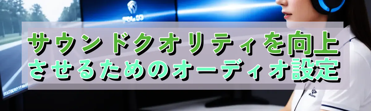 サウンドクオリティを向上させるためのオーディオ設定