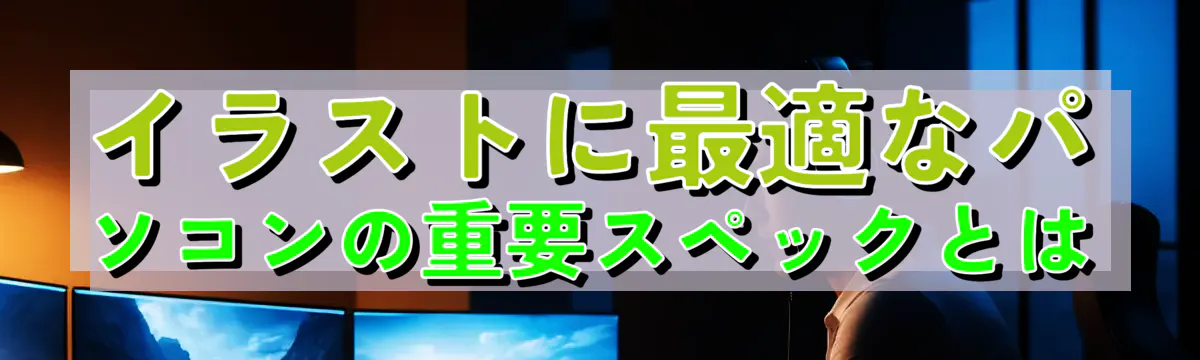 イラストに最適なパソコンの重要スペックとは