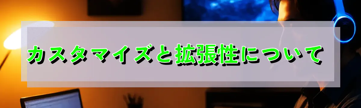 カスタマイズと拡張性について 
