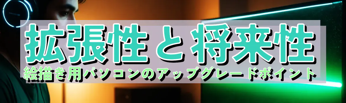 拡張性と将来性 絵描き用パソコンのアップグレードポイント
