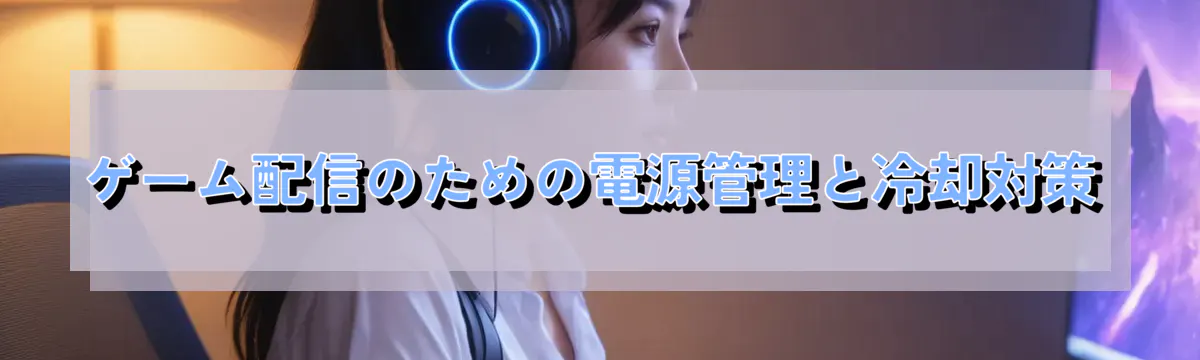 ゲーム配信のための電源管理と冷却対策