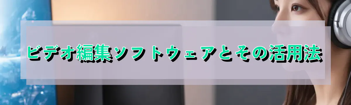 ビデオ編集ソフトウェアとその活用法