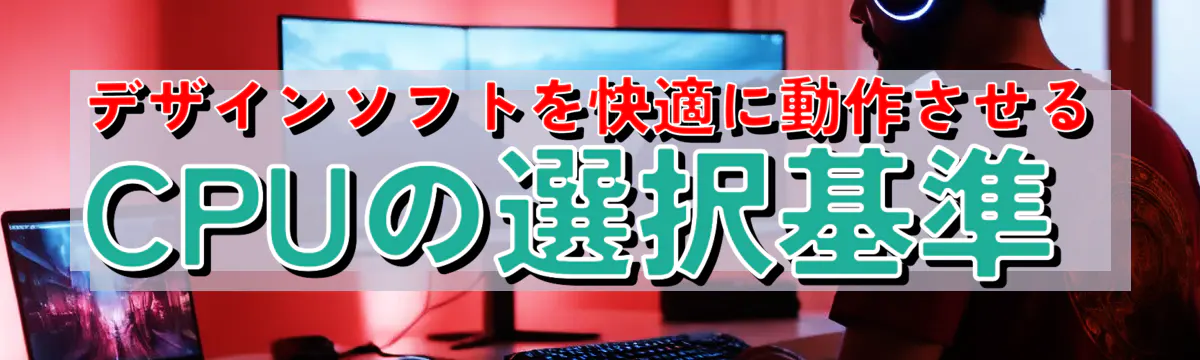 デザインソフトを快適に動作させるCPUの選択基準