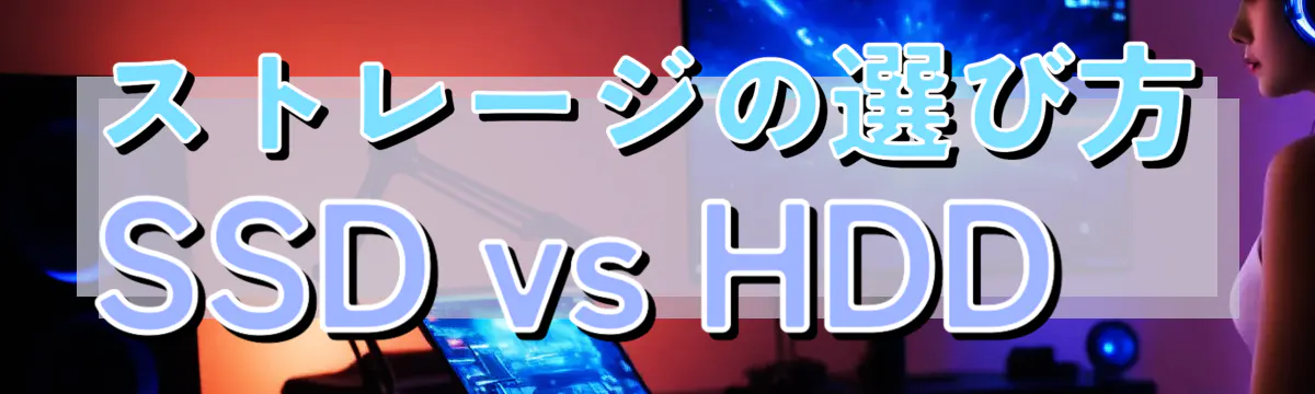 ストレージの選び方 SSD vs HDD