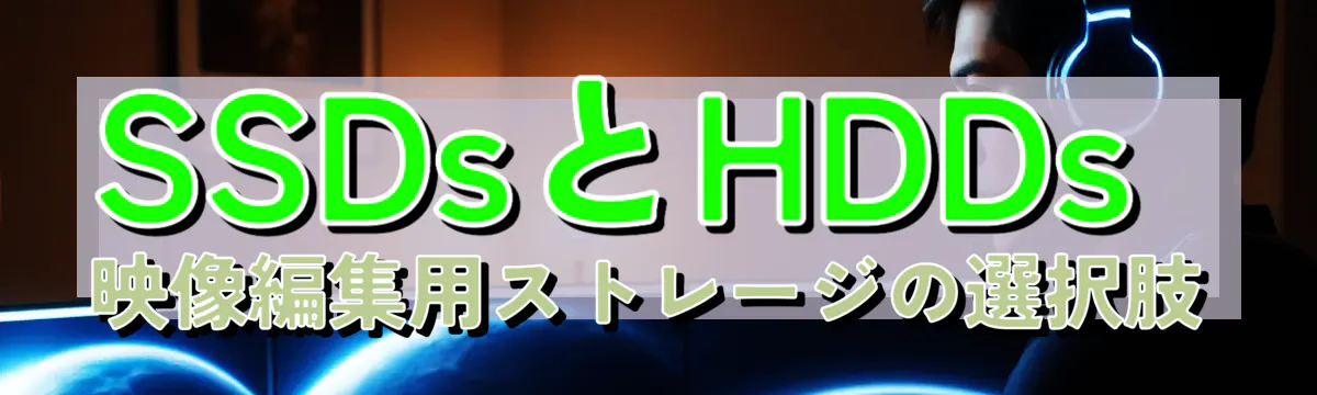 SSDsとHDDs 映像編集用ストレージの選択肢
