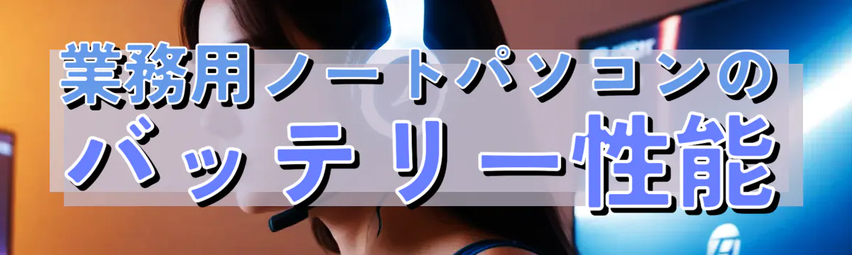 業務用ノートパソコンのバッテリー性能
