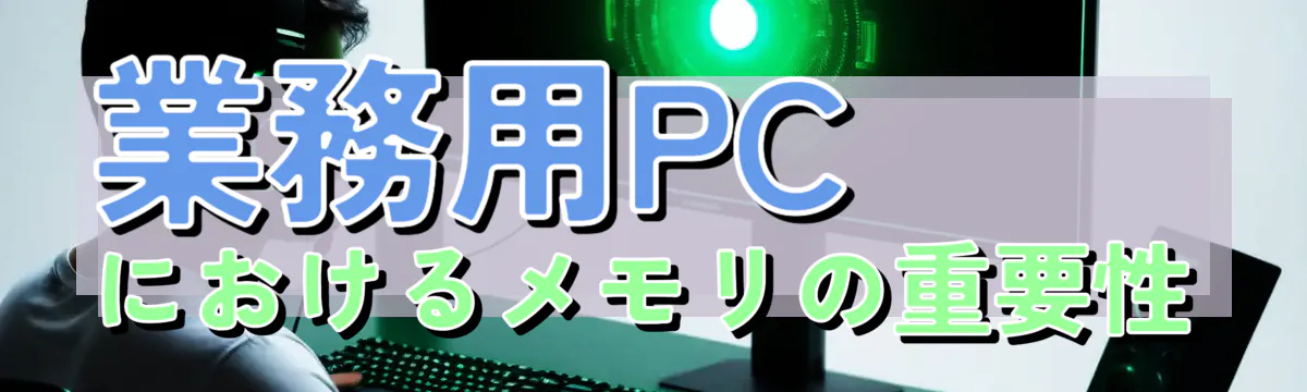 業務用PCにおけるメモリの重要性