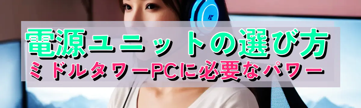 電源ユニットの選び方 ミドルタワーPCに必要なパワー