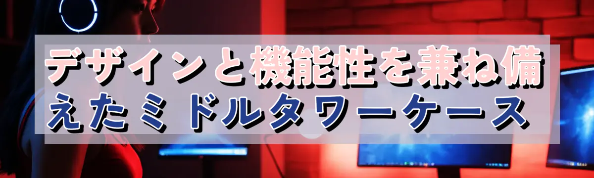 デザインと機能性を兼ね備えたミドルタワーケース