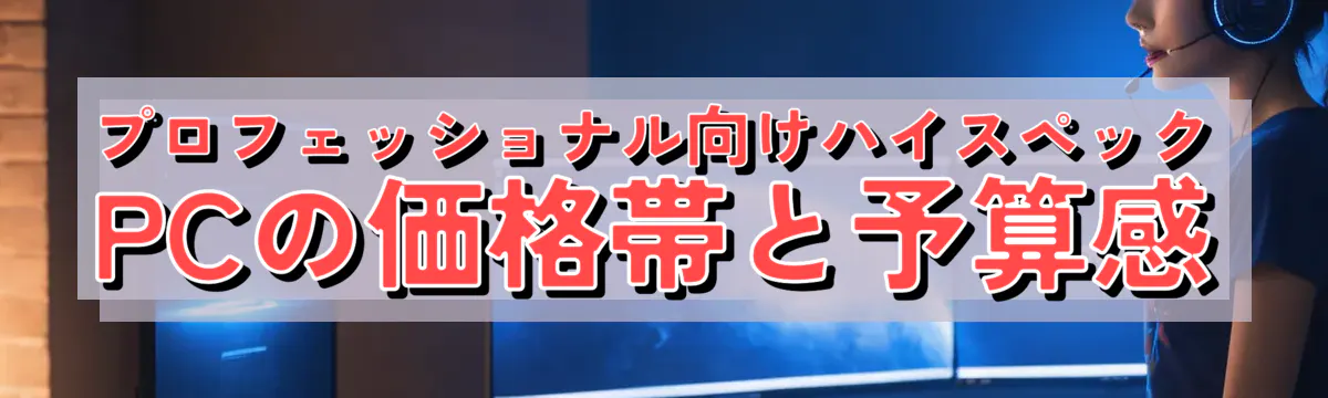 プロフェッショナル向けハイスペックPCの価格帯と予算感