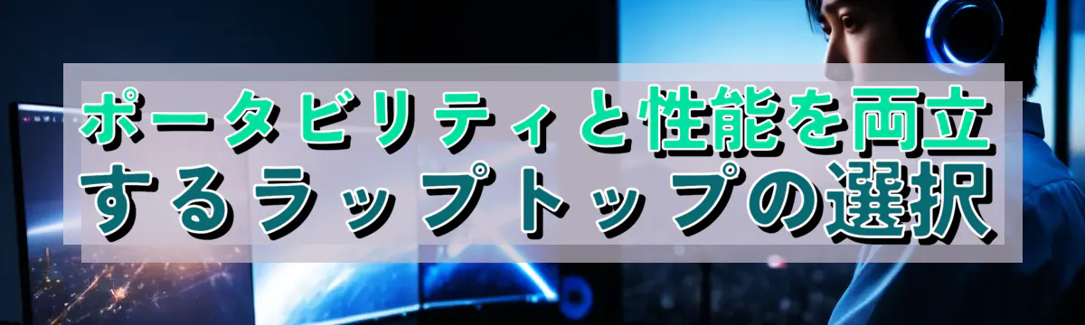 ポータビリティと性能を両立するラップトップの選択