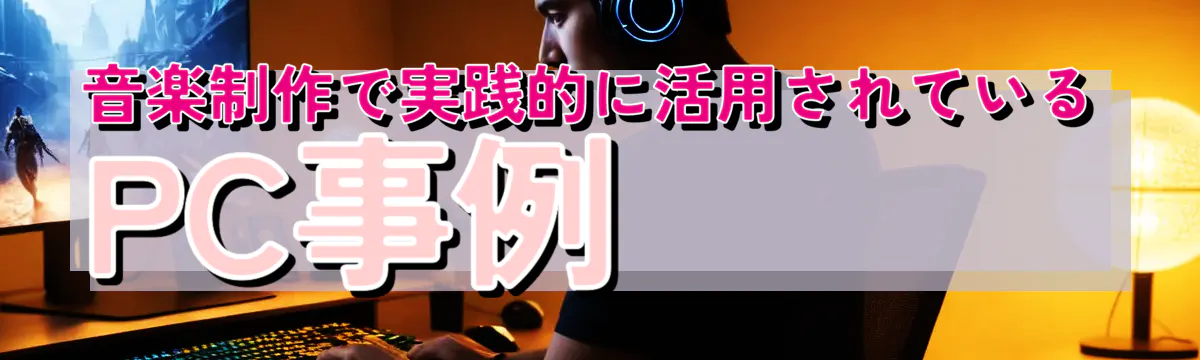 音楽制作で実践的に活用されているPC事例