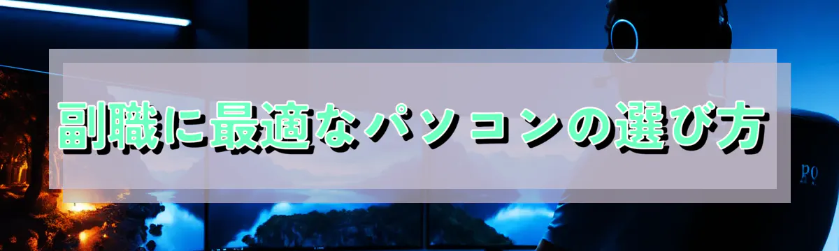 副職に最適なパソコンの選び方
