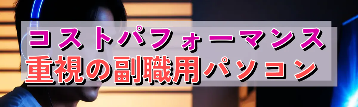 コストパフォーマンス重視の副職用パソコン 
