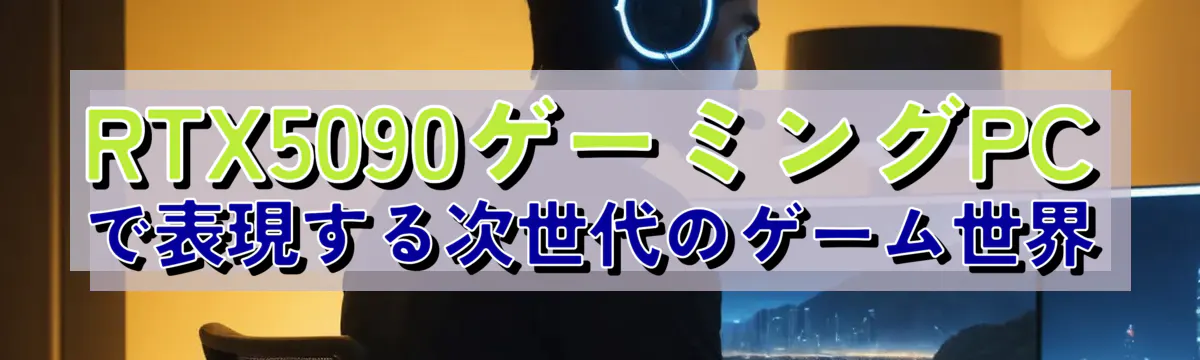 RTX5090ゲーミングPCで表現する次世代のゲーム世界