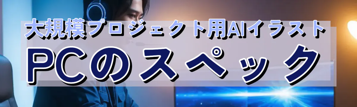 大規模プロジェクト用AIイラストPCのスペック