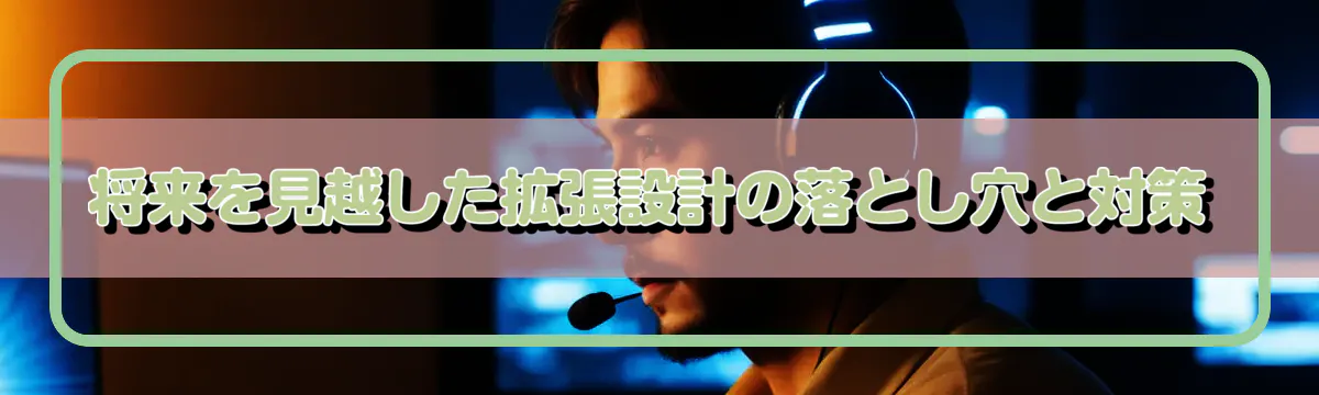 将来を見越した拡張設計の落とし穴と対策