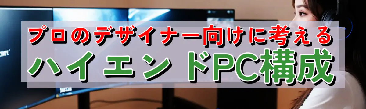 プロのデザイナー向けに考えるハイエンドPC構成