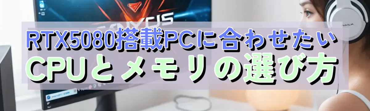 RTX5080搭載PCに合わせたいCPUとメモリの選び方