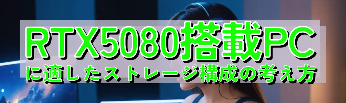 RTX5080搭載PCに適したストレージ構成の考え方