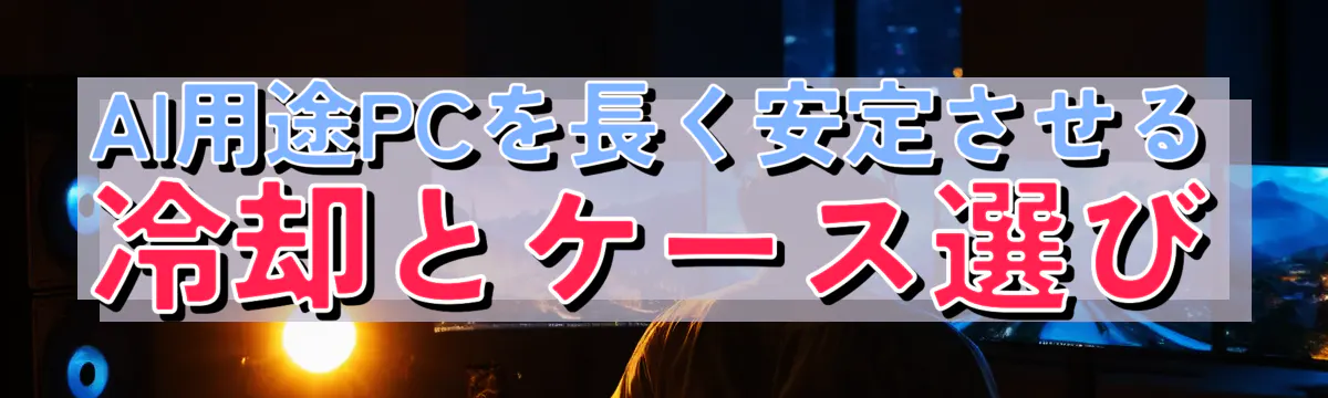 AI用途PCを長く安定させる冷却とケース選び