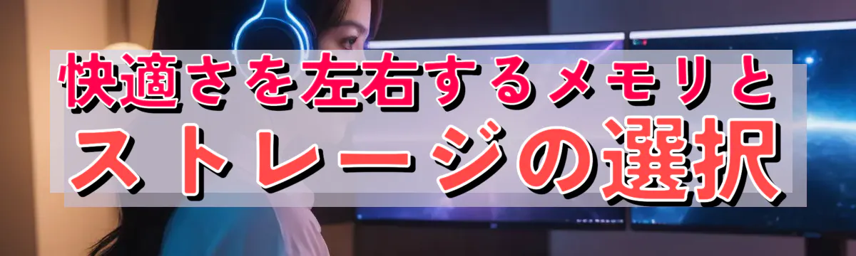 快適さを左右するメモリとストレージの選択