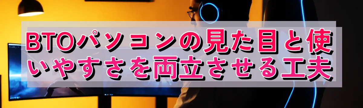 BTOパソコンの見た目と使いやすさを両立させる工夫