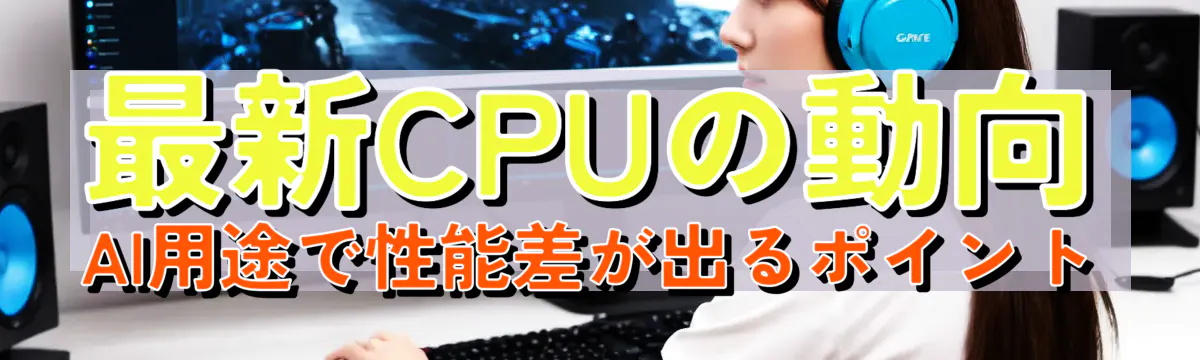 最新CPUの動向 AI用途で性能差が出るポイント