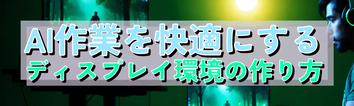 AI作業を快適にするディスプレイ環境の作り方