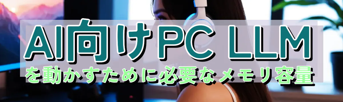 AI向けPC LLMを動かすために必要なメモリ容量