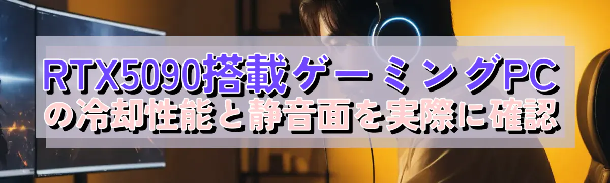 RTX5090搭載ゲーミングPCの冷却性能と静音面を実際に確認