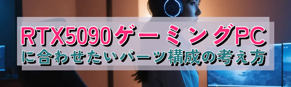 RTX5090ゲーミングPCに合わせたいパーツ構成の考え方