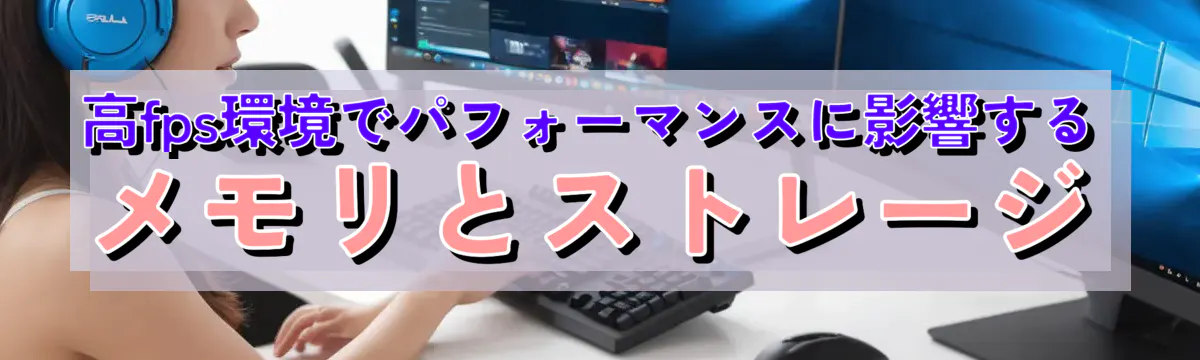 高fps環境でパフォーマンスに影響するメモリとストレージ