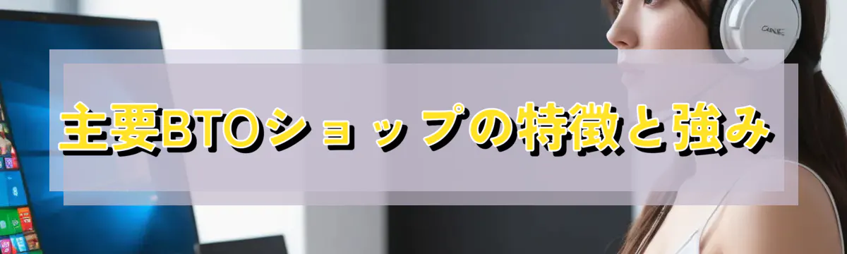 主要BTOショップの特徴と強み