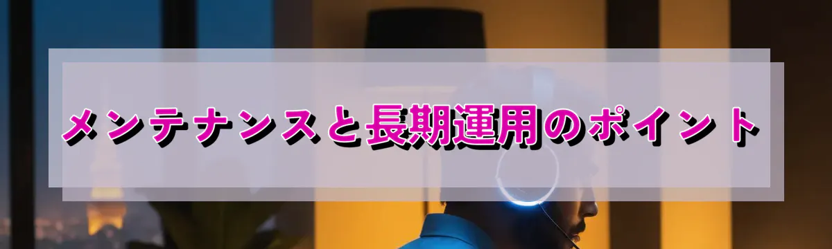 メンテナンスと長期運用のポイント