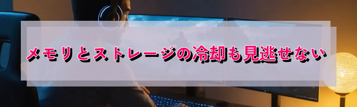メモリとストレージの冷却も見逃せない