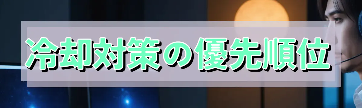 冷却対策の優先順位