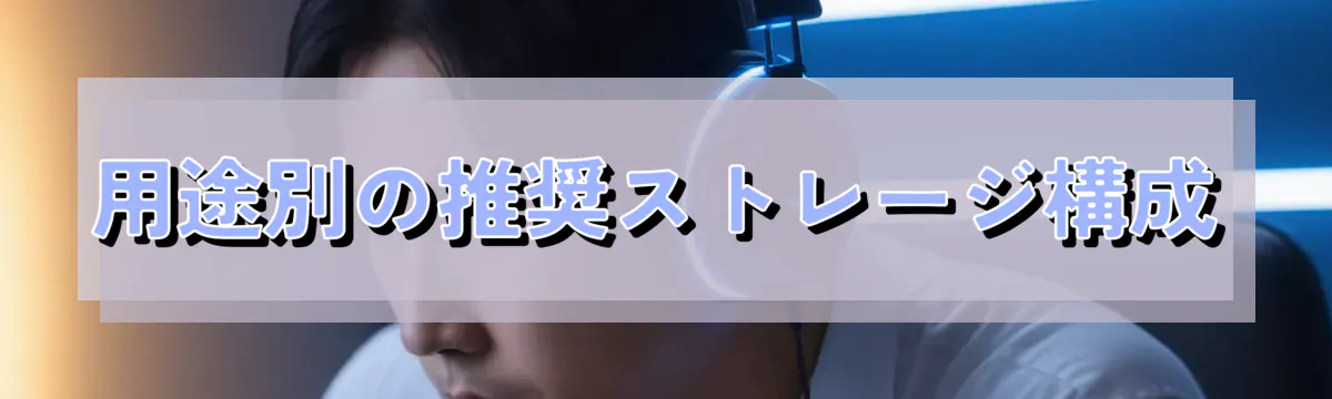 用途別の推奨ストレージ構成