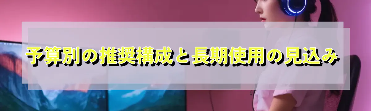予算別の推奨構成と長期使用の見込み